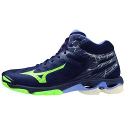 foto MIZUNO WAVE VOLTAGE MID BLU LIME