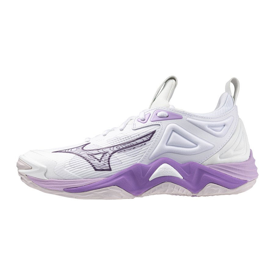 MIZUNO MOMENTUM 3 W WHITE PATRICIAN PURPLE