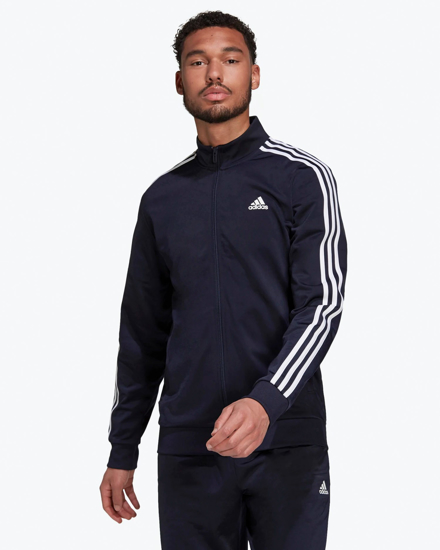 GIACCA TUTA BASIC 3 STRIPES FLEECE NAVY