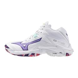 foto MIZUNO WAVE LIGHTNING Z8 MID WHITE VIOLET INDIGO CAMELLIA